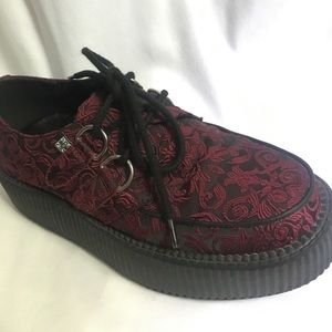 TUK Baroque Embroidered Creepers